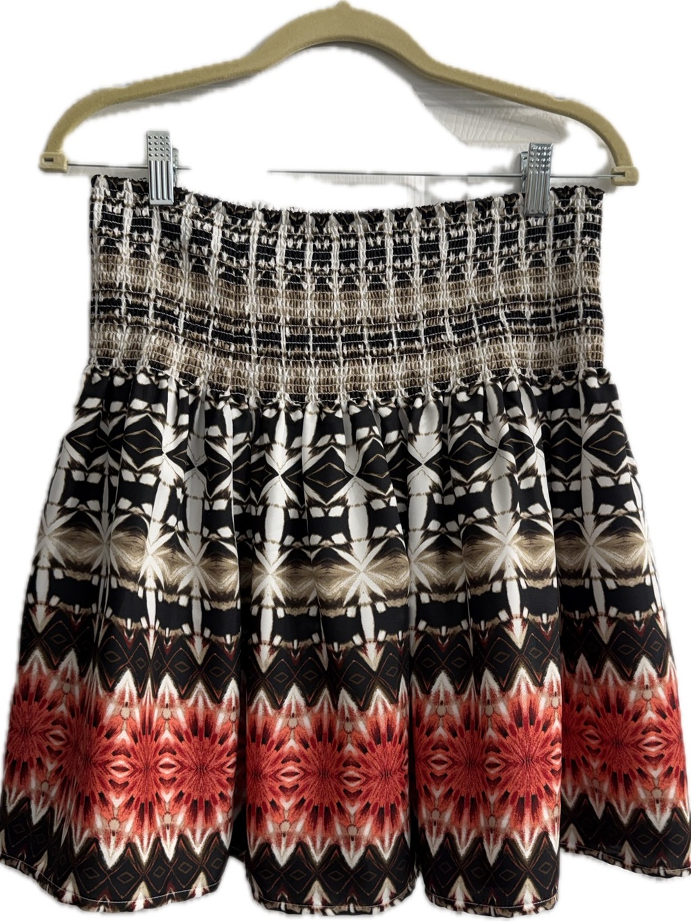 White House Black Market Smocked Waist Skirt